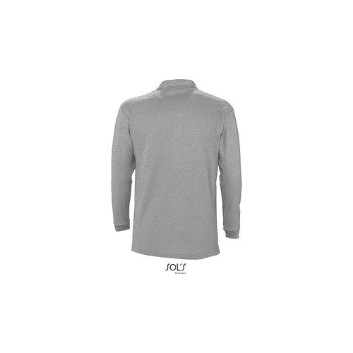 WINTER II muška polo majica sa dugim rukavima - Grey melange, M  slika 6