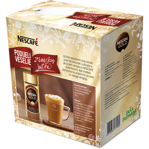 Nescafe Gold instant kava 200 g + poklon  šalica slika 2