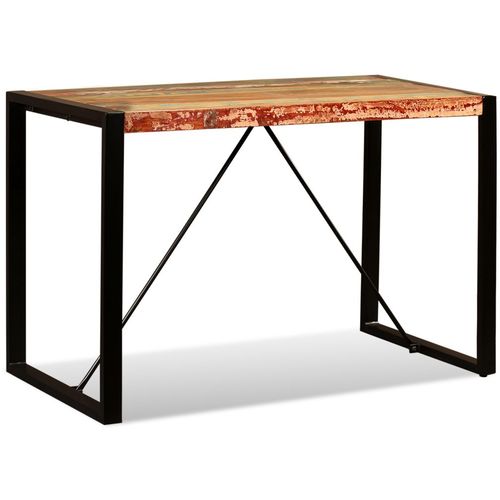 Blagovaonski stol od masivnog obnovljenog drva 120 cm slika 42