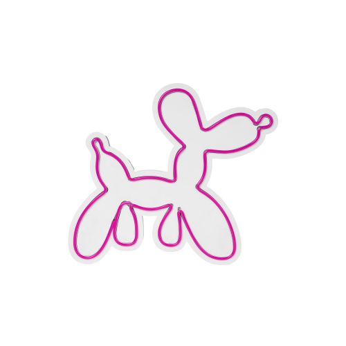 Wallity Ukrasna plastična LED rasvjeta, Balloon Dog - Pink slika 4