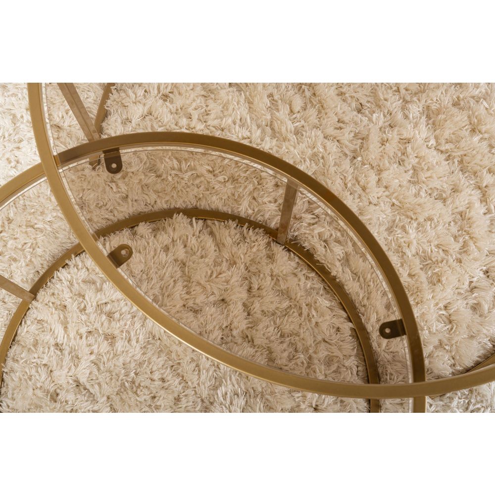 Set stolića za kafu Aurum 80, 60 u zlatnoj i bronzanoj boji slika 5