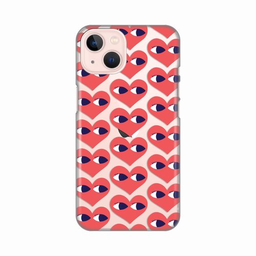 Torbica Silikonska Print Skin za iPhone 13 6.1 Eye Heart Pattern slika 1