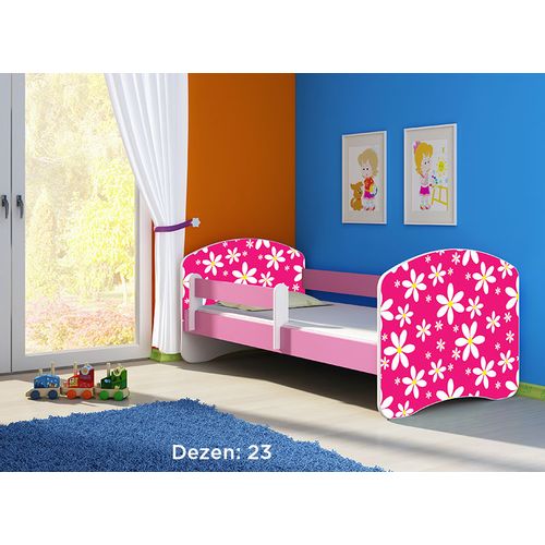 Deciji krevet ACMA II 140x70 + dusek 6 cm PINK23 slika 1