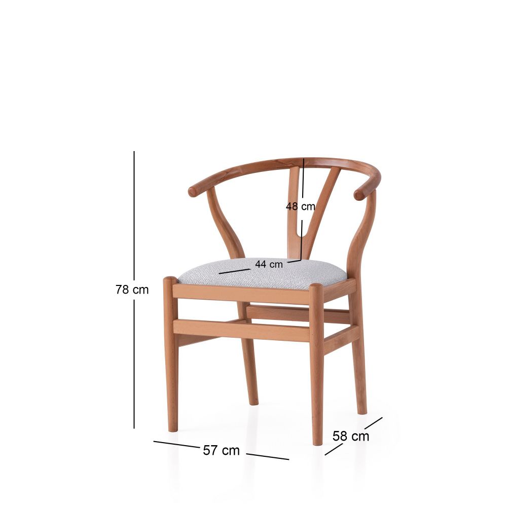 Magma - 4403 Oak Cream Chair slika 3