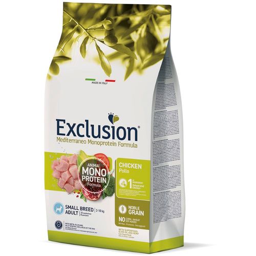 Exclusion Mediterraneo Monoprotein Formula Adult Small, potpuna hrana za pse malih pasmina, piletina, 500 g slika 1