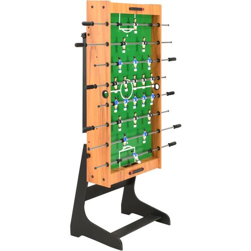 Sklopivi stolni nogomet 121 x 61 x 80 cm svjetlosmeđi slika 6