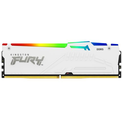 Kingston KF560C30BWEAK2-32 Ram memorija DIMM DDR5 32GB (2x16GB kit) FURY Beast RGB White EXPO slika 1