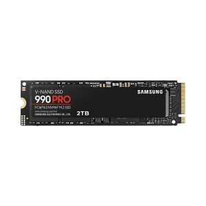 Samsung MZ-V9P2T0BW M.2 NVMe 2TB SSD, 990 PRO, PCIe Gen4.0 x4, Read up to 7450 MB/s, Write up to 6900 MB/s (single sided), 2280