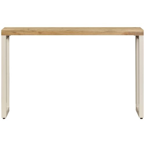 Konzolni stol 120 x 35 x 76 cm od masivnog drva manga i čelika slika 21