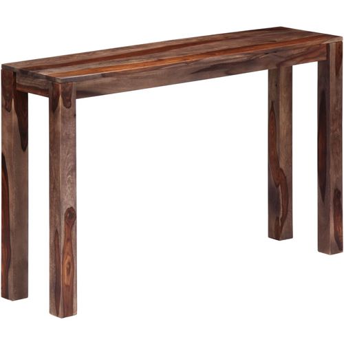 Konzolni stol od masivnog drva šišama sivi 120 x 30 x 76 cm slika 20