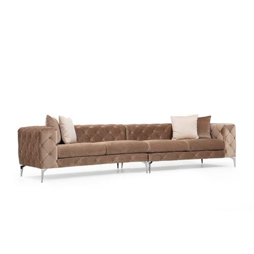 Como - Dark Cream Dark Cream 4-Seat Sofa slika 5