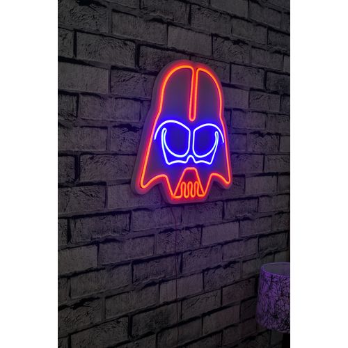 Wallity Darth Vader - Crveno/Plavo Dekorativno Plastično Led Osvetljenje slika 1