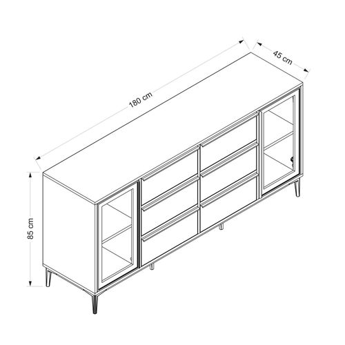 Elevate - Black Black Console slika 6