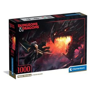 Clementoni CL39960 Puzzle Tamnice i Zmajevi, 1000kom