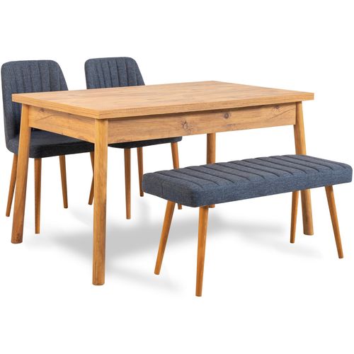 Woody Fashion Set stolova i stolica (4 komada), Atlantski bor Mornarsko plava, Costa 1048 - 3 A slika 2