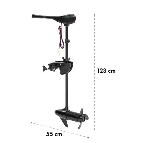 Waldbeck Barracuda 86, električni vanbrodski motor, 86 lbs / 1164 W, 24 V, 3-krilni propeler Crna slika 11