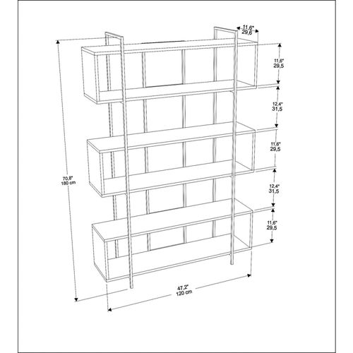 Bruti - White, Gold White
Gold Bookshelf slika 6