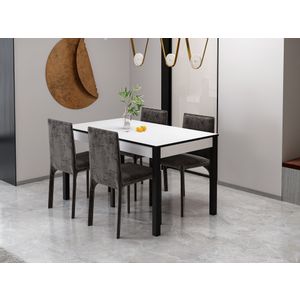 Elevate - White White Dining Table