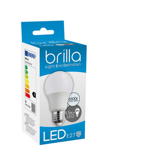 BRILLA LED ŽARULJA E27 A60 8.5W 6500K slika 1