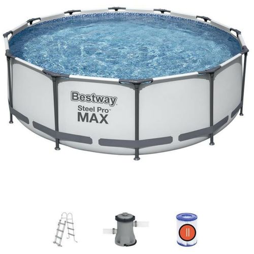 Bestway Pro Max bazen za dvorište 366x100cm sa čeličnim ramom i pumpom 56418 slika 2