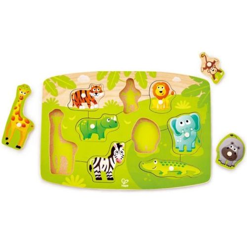 Hape Drvena slagalica Jungle Peg Puzzle E1405A slika 1