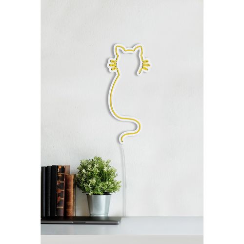 Cat - Yellow Yellow Decorative Plastic Led Lighting slika 5