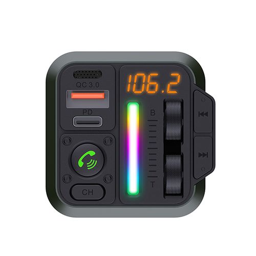 Xwave BT 44 FM transmiter za kola,Bluetooth,LED,RGB led,Bass,USB,USB-TypeC PD20W+QC3.0,18W slika 4