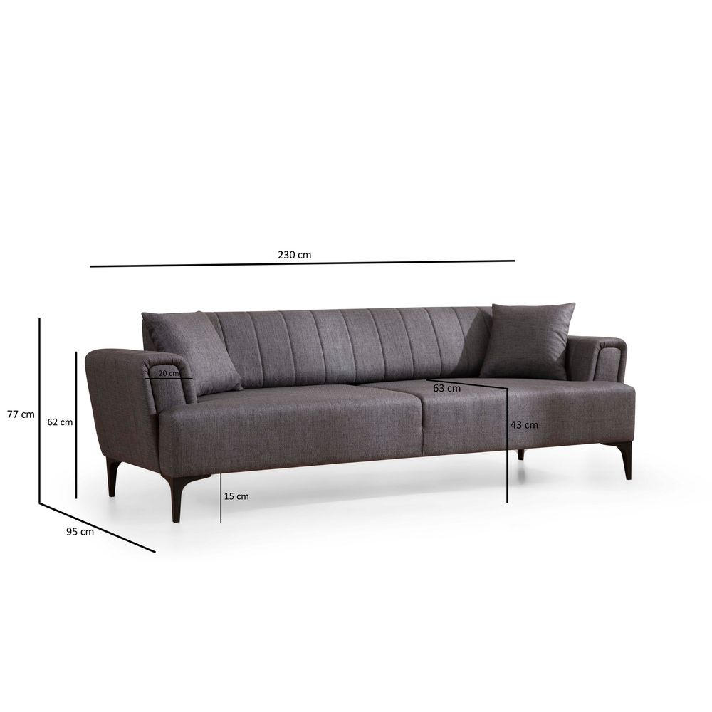 Hamlet - Tamnosiva trosjed-sofa na razvlačenje slika 8