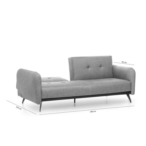 Atelier Del Sofa Trosjed na razvlačenje, Sivo, Ron Sofabed - Grey GR111 slika 13