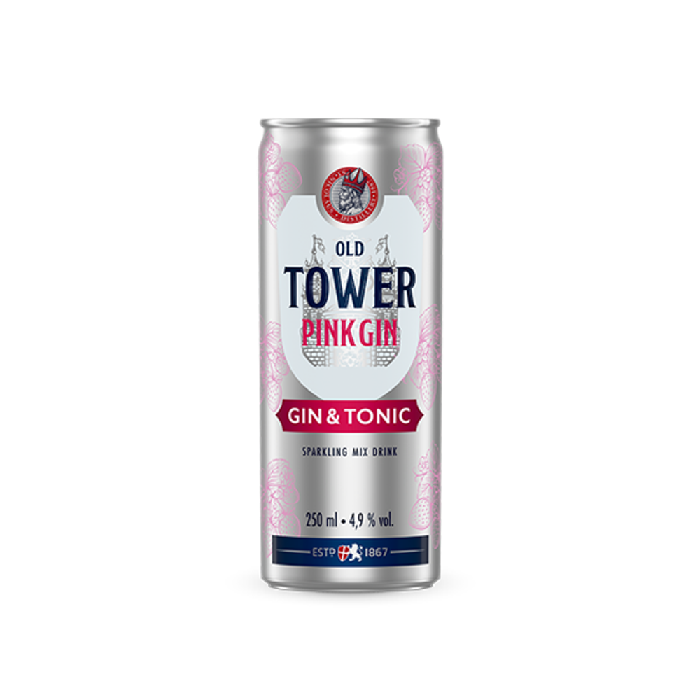 St. Nicolaus Old Tower Pink Gin&Tonic 4,9% 250ml slika 1