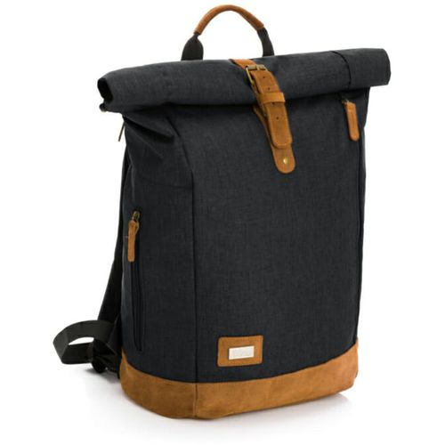 Fillikid torba/ruksak za pelene Rolltop Berlin, crna melange slika 1