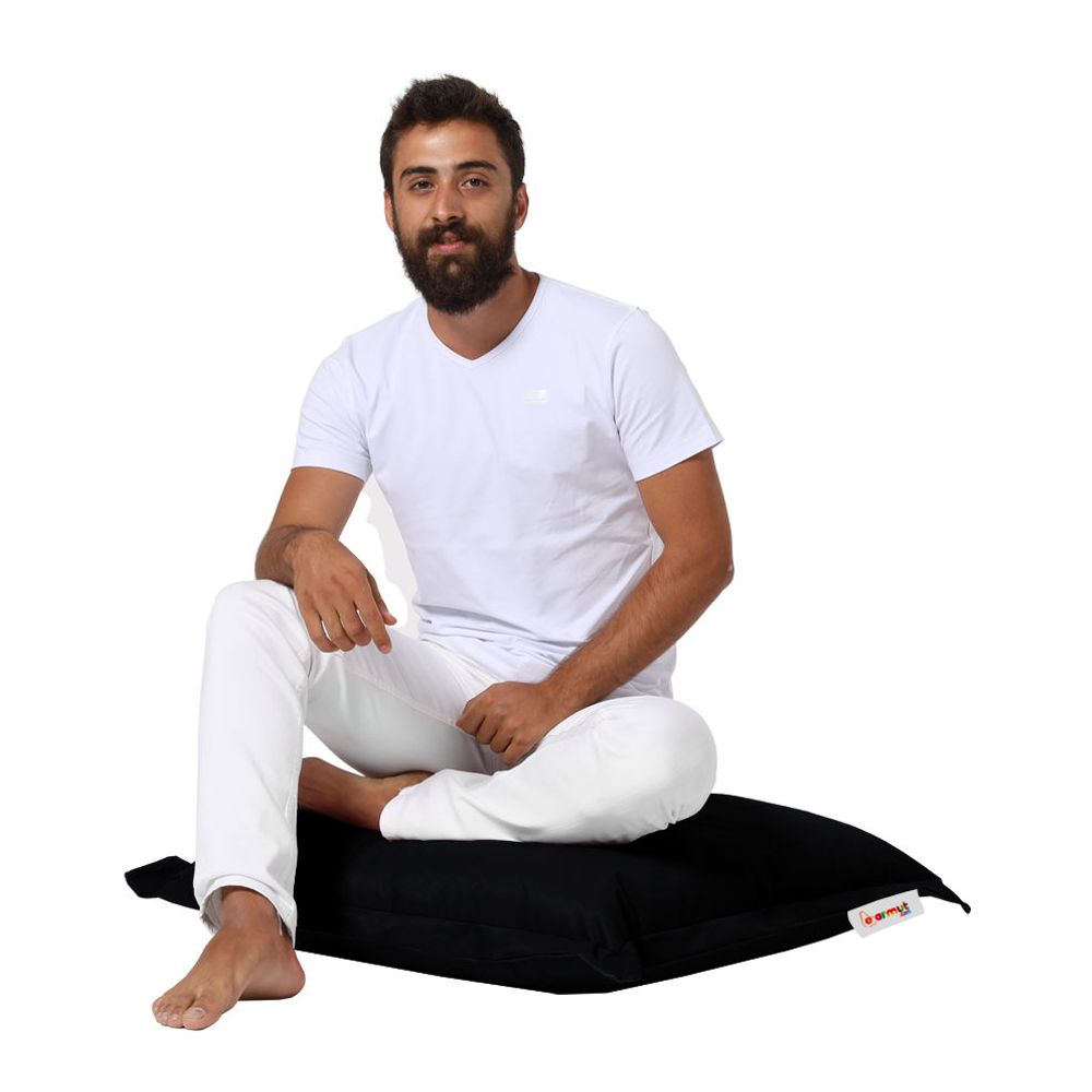 Vrtni Jastuk Pouf 70x70 - Crna Boja slika 3