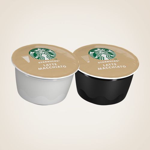 STARBUCKS Latte Macchiato by NESCAFÉ® Dolce Gusto®, kapsule za kavu, (12 kapsula / 6 napitaka), kutija, 129 g slika 2