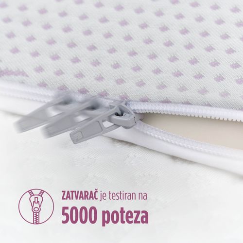 Naddušek/prostirka Hitex Lavanda Memory white 160x200 cm slika 12