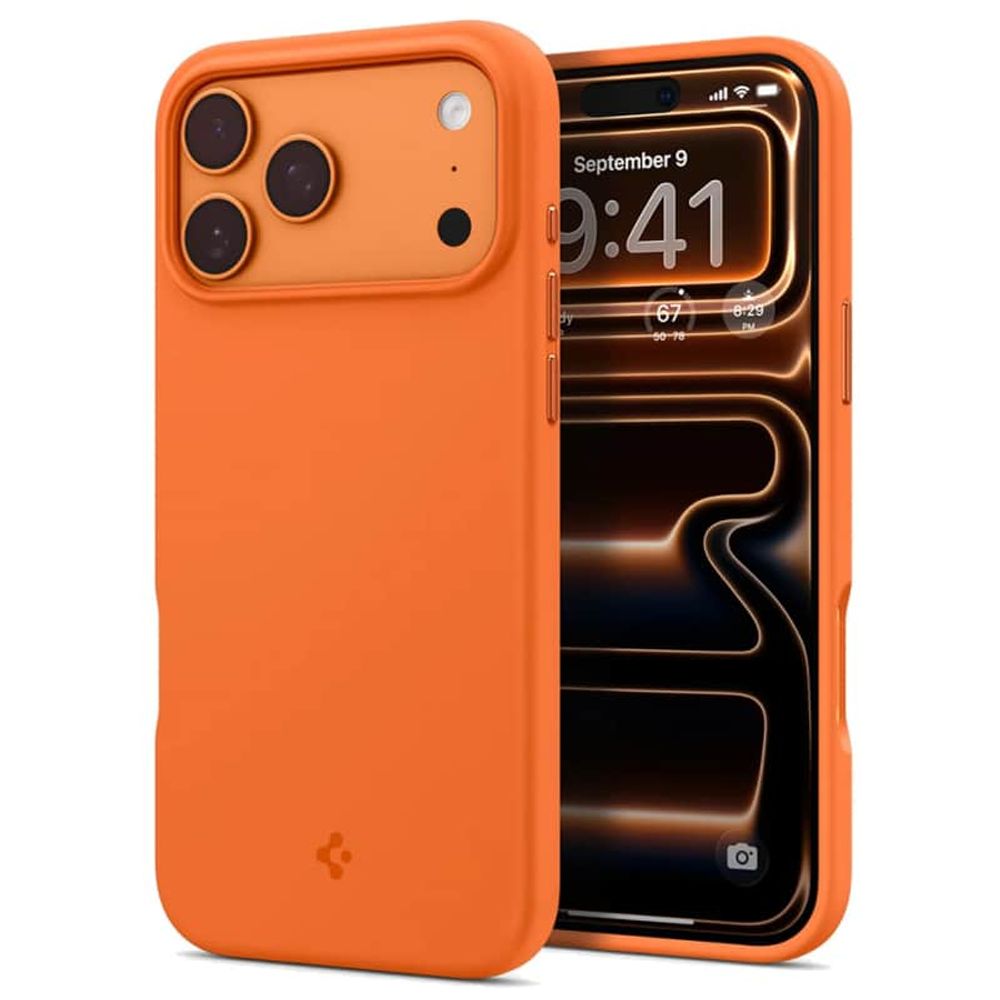 Spigen silikonska futrola s MagSafeom za Apple iPhone 17 Pro Cosmic Orange ACS11379 slika 1