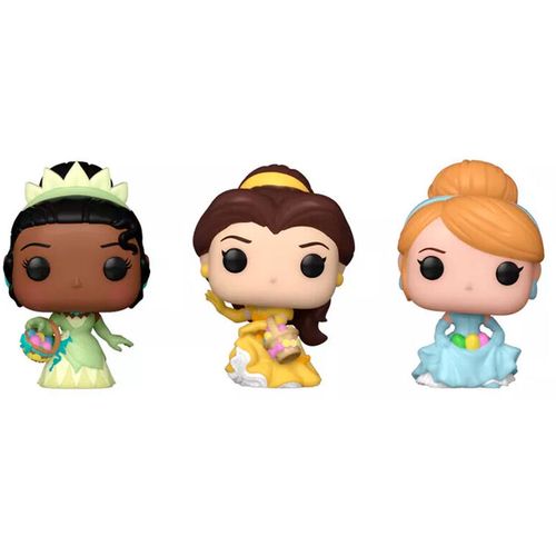 Carrot Pocket POP blister 3 figures Disney Princess Cinderella Tiana Bella slika 2