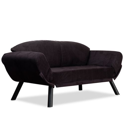 Atelier Del Sofa Dvosjed na razvlačenje, Crno, Genzo - Black slika 3