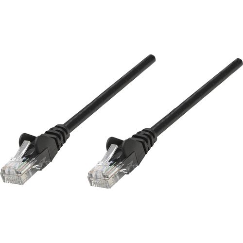 Intellinet 735476 RJ45 mrežni kabel, Patch kabel cat 6 S/FTP 3.00 m crna pozlaćeni kontakti 1 St. slika 2