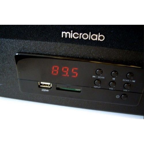 Microlab FC530U Akt. drveni zvucnici 2.1  64W RMS(28W,2x18W) SD, USB, FM , daljinski, 3.5mm slika 2