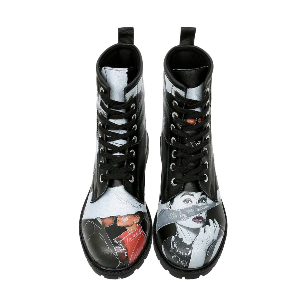 DOGO Duboke čizme Long Boots Go Back to Being Yourself - Crne slika 2
