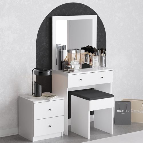 Hanah Home Nice - White White Make-up Table slika 2