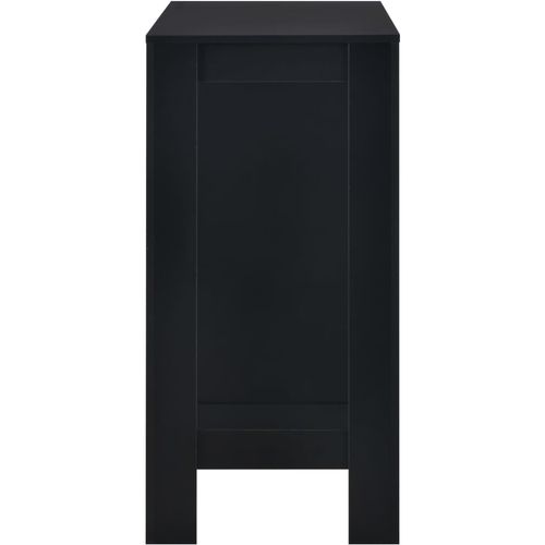 Barski stol s policom crni 110 x 50 x 103 cm slika 5