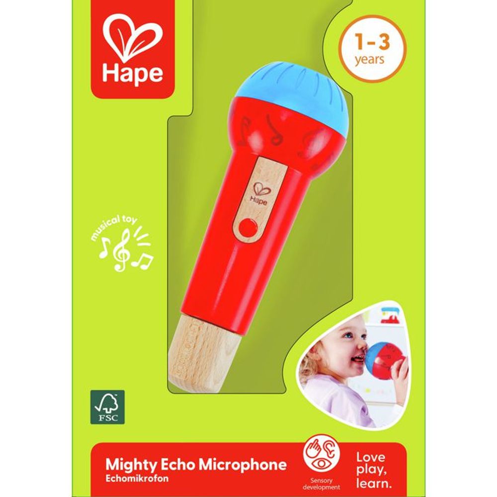 Hape Drveni mikrofon za djecu Echo slika 9