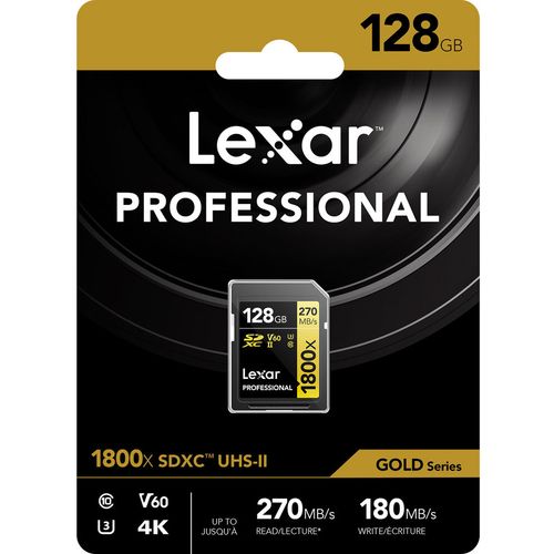 Lexar SD 128GB 1800x SDXC UHS-II card, 270MB/s read 180MB/s write C10 V60 U3 slika 5