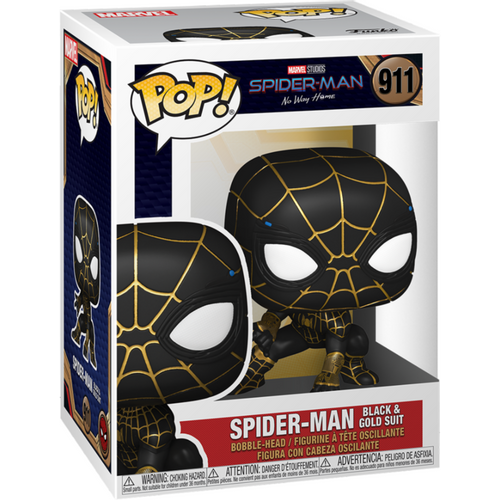 POP figure Marvel Spiderman No Way Home Spiderman Black & Gold Suit slika 3