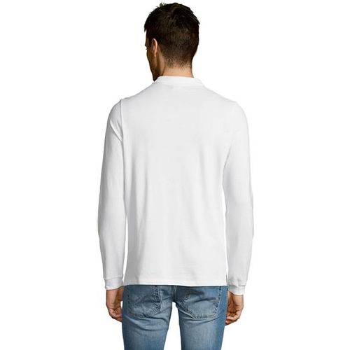 WINTER II muška polo majica sa dugim rukavima - Bela, XL  slika 4