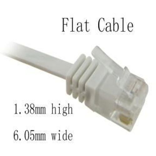 NaviaTec Cat6 patch cable flat, copper 10m slika 1