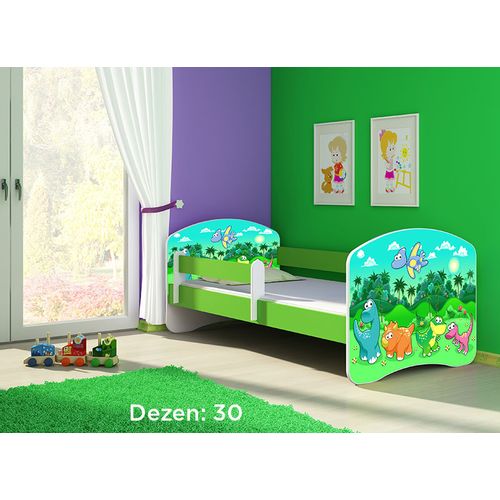 Deciji krevet ACMA II 160x80 + dusek 6 cm GREEN30 slika 1