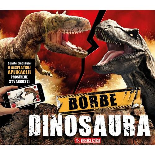 Borbe dinosaura – knjiga s aplikacijom za proširenu stvarnost slika 1