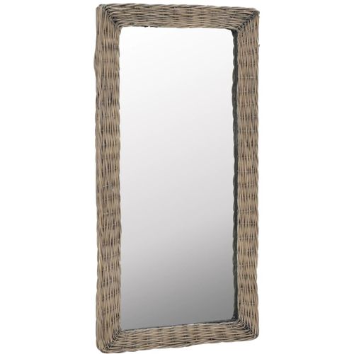 Pleteno ogledalo smeđe 50 x 100 cm slika 6